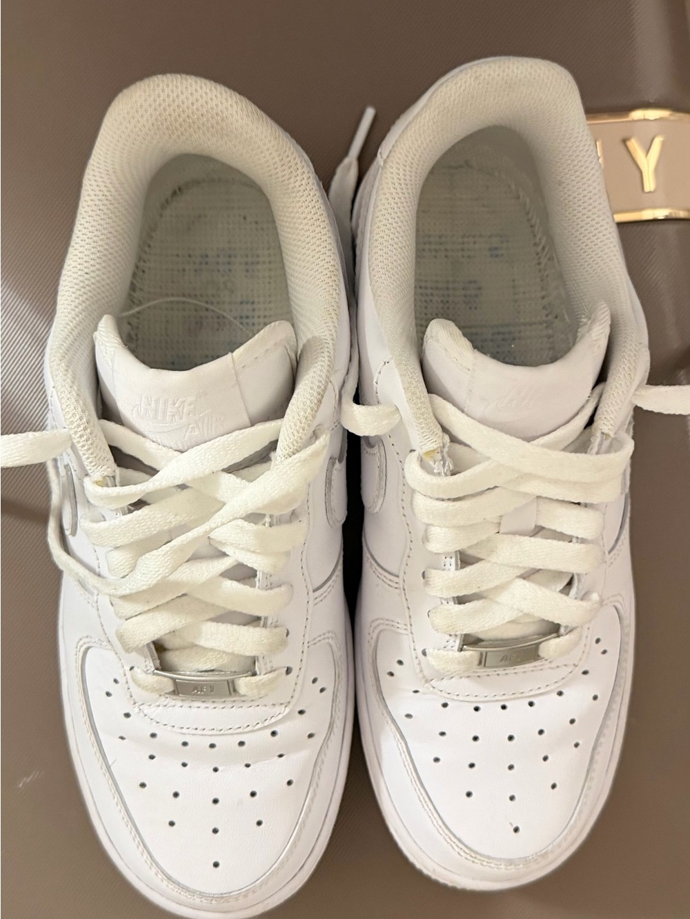 Nike White Low-Top Leather Sneakers
